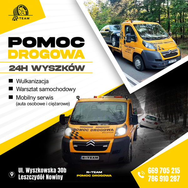 Zdjęcie na okładce dla Pomoc Drogowa R-Team Rozenek